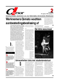 Voorzijde van magazine: Cursor 02 - 29 augustus 1996